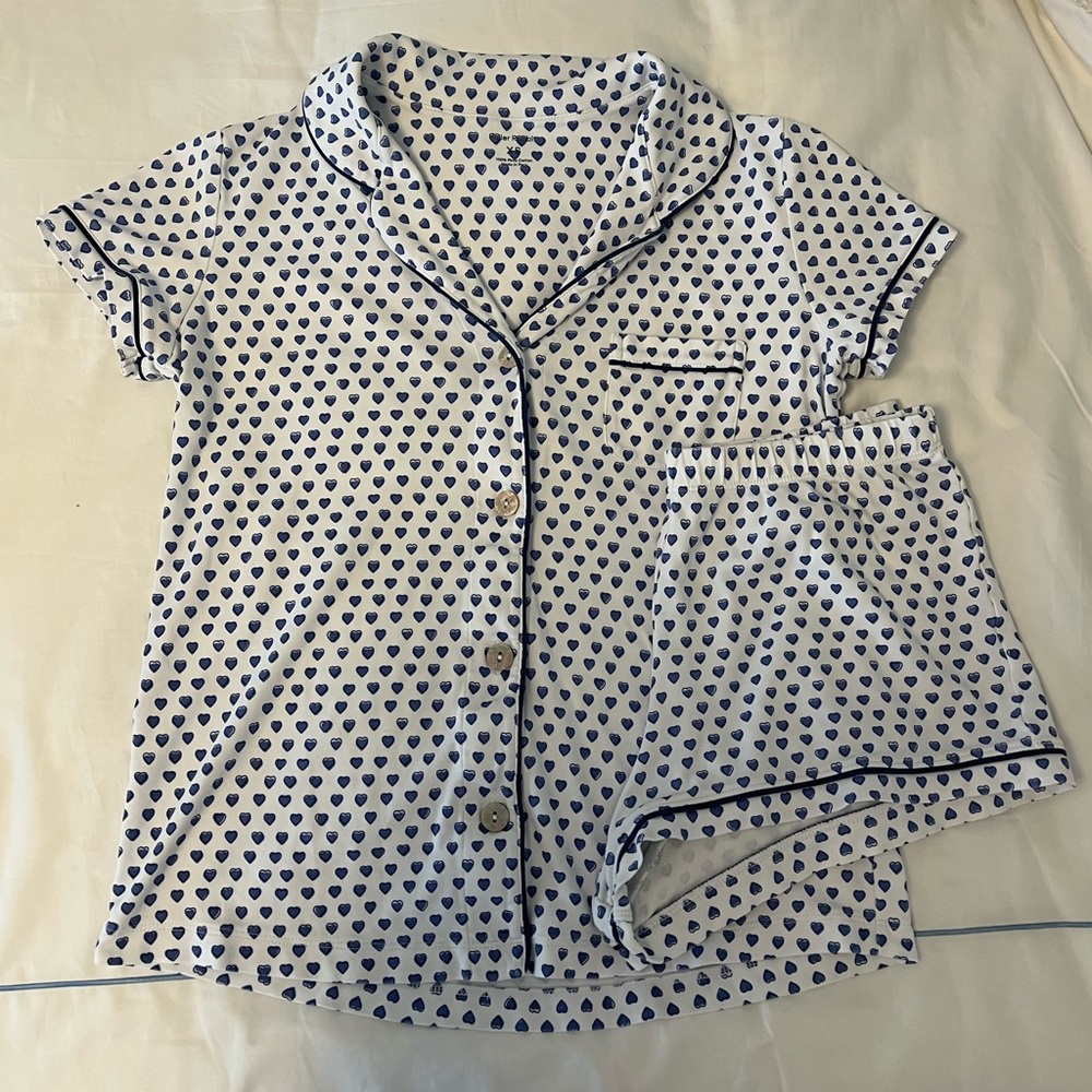Roller Rabbit Blue Hearts Polo Set
